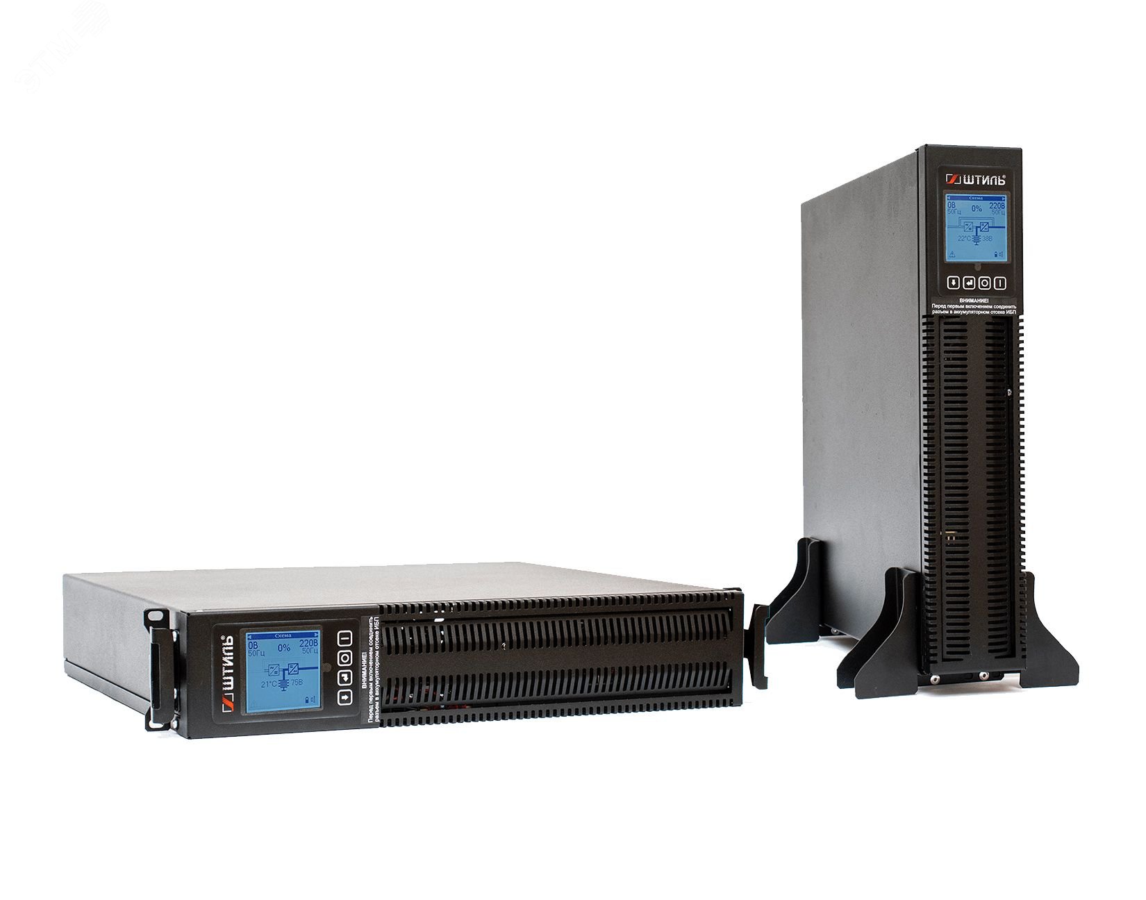 Изображение товара Источник бесперебойного питания Online Tower/Rack 1000 ВA/900 Вт Штиль модель STR1101SL