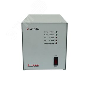 Изображение товара Стабилизатор переменного напряжения Стандарт релейный 1200 ВА, однофазный, настольный (шт)