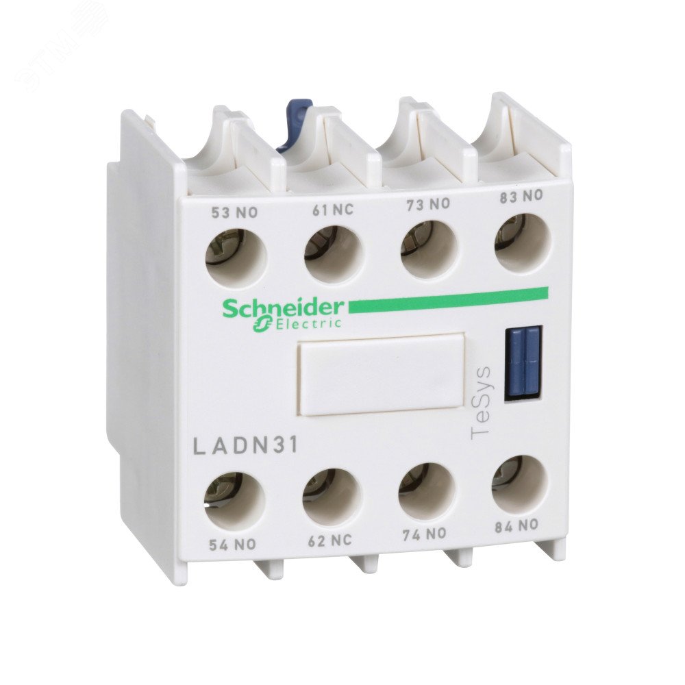 Блок контактный дополнительный к LC1-D фронтальный 3но+1нз LADN31 Schneider Electric - превью 3