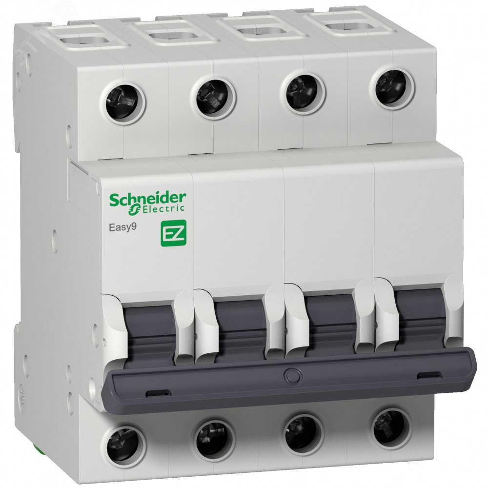 Выключатель автоматический четырехполюсный 10А C Easy9 4.5кА EZ9F34410 Schneider Electric - превью 3