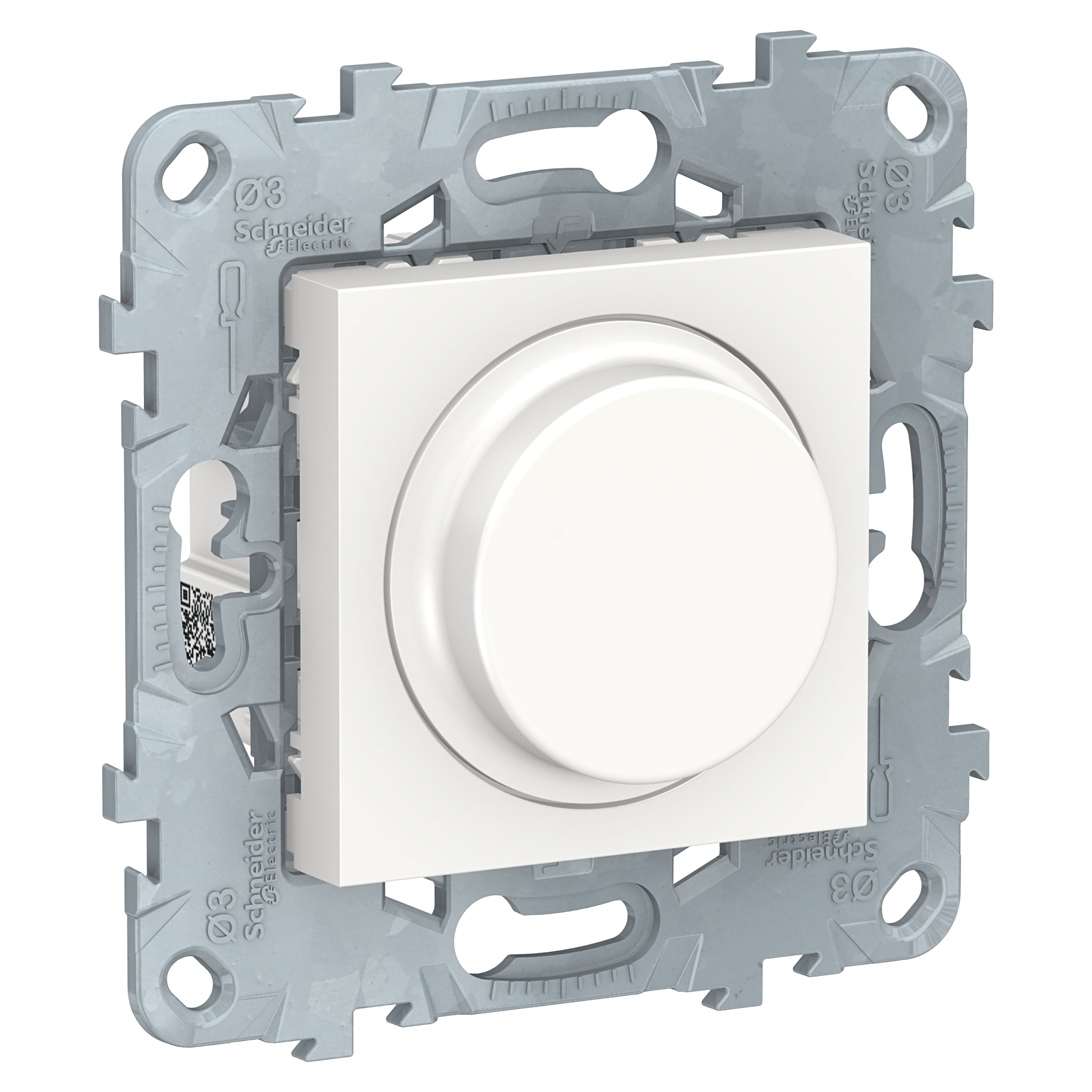 Светорегулятор UNICA NEW LED поворотно-нажимной универсальный 5-200Вт белый NU551418 Schneider Electric - превью 2