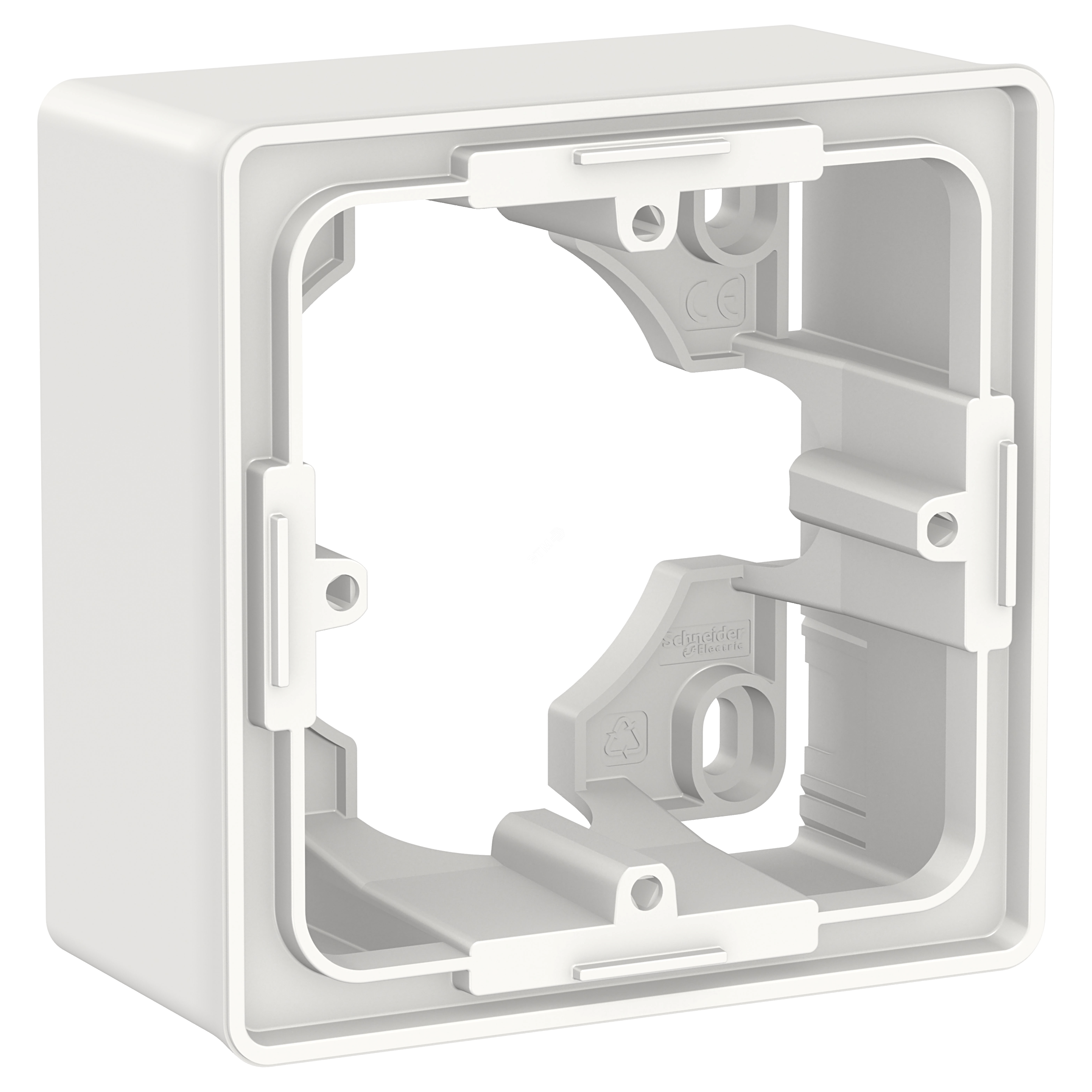 Коробка UNICA NEW для открытой установки 1-постовая белый NU800218 Schneider Electric - превью 2
