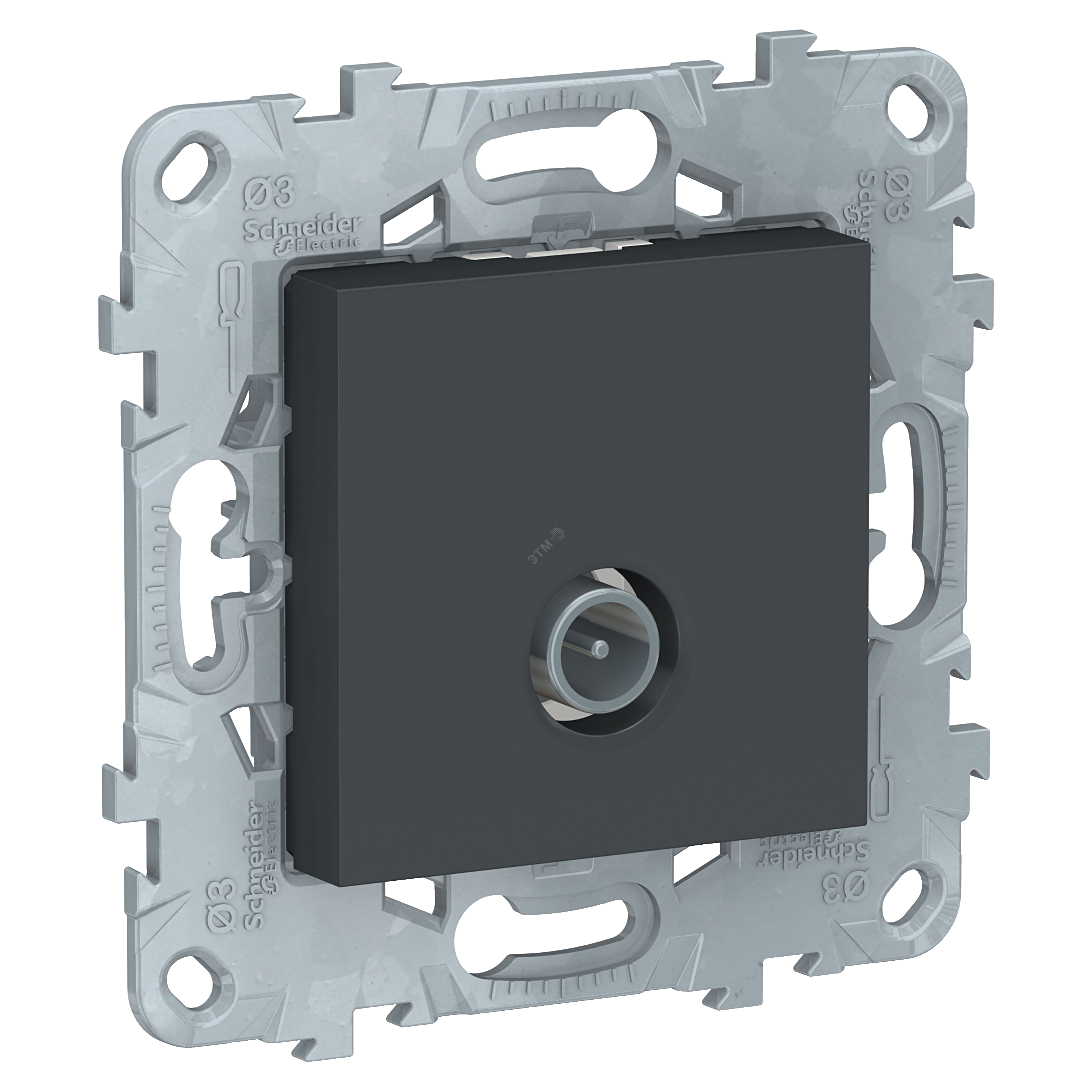 Изображение товара Розетка TV UNICA NEW антрацит скрытая монтажная серия Ramočna Schneider Electric