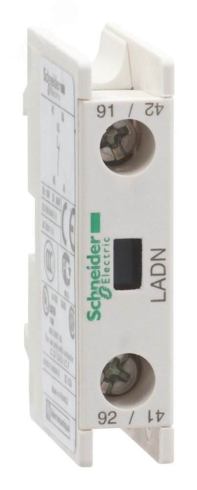 Блок контактный дополнительный к LC1-D фронтальный 1но LADN10 Schneider Electric - превью 3