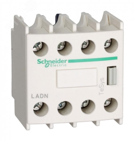Блок контактный дополнительный к LC1-D фронтальный 2но+2нз LADN22 Schneider Electric - превью 2
