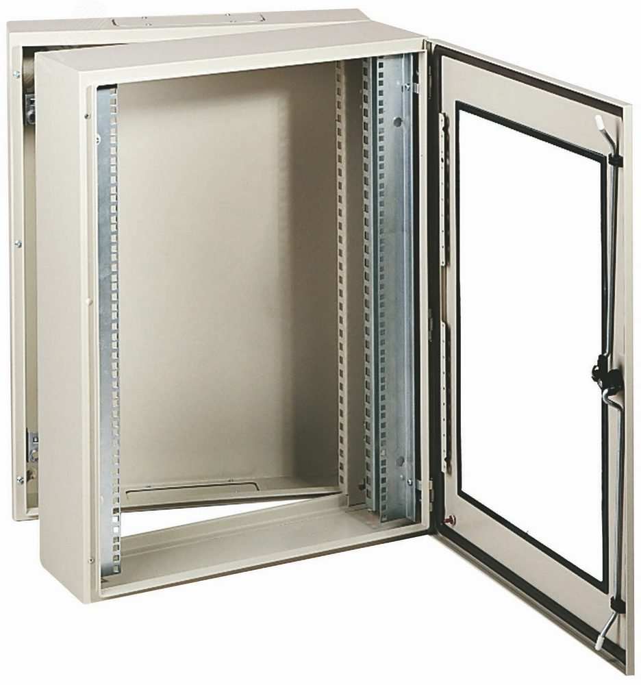 Шкаф 19 с прозрачной дверью 2 корпуса 10U глубина 380мм NSYVD2M10U4 Schneider Electric - превью 4