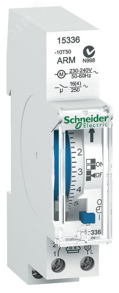Реле времени электромеханическое суточное 1 канал 15336 Schneider Electric - превью 4