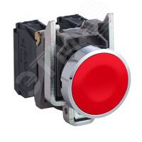Кнопка красная возвратная 22мм без фиксации 1нз XB4BA42 Schneider Electric - превью 8