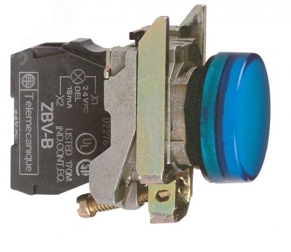 Лампа сигнальная синяя XB4BVM6 Schneider Electric - превью 3