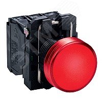 Лампа сигнальная 22мм 24в светодиодная красная XB5AVB4 Schneider Electric - превью 8