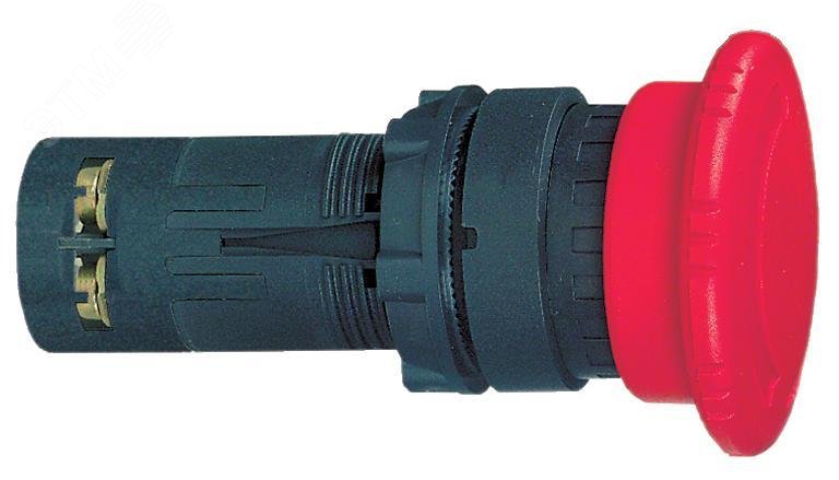 Кнопка грибовидная с фиксацией поворотная 1НО+1НЗ красная XB7ES545P Schneider Electric - превью 4