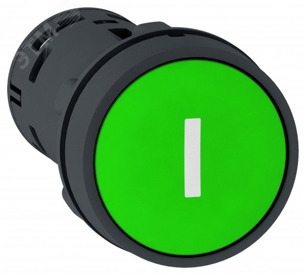 Кнопка 22мм зеленая с возвратом 1НО I XB7NA3131 Schneider Electric - превью 2