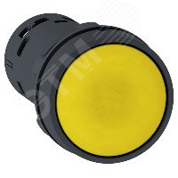 Кнопка с пружинным возвратом желтая XB7NA85 Schneider Electric - превью 6