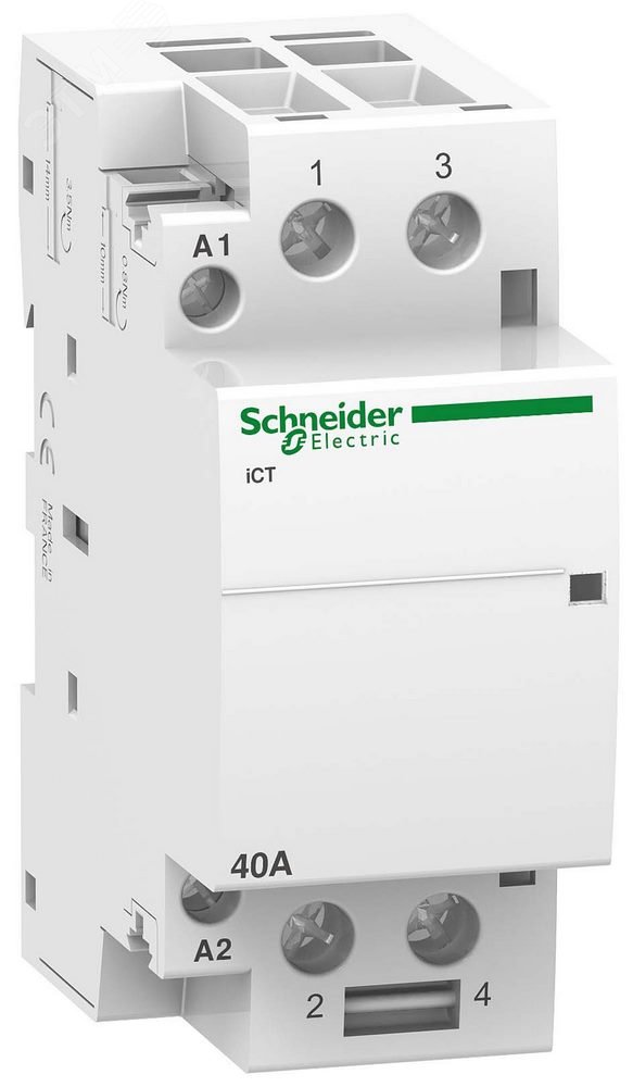 Контактор модульный iCT 40A 2НО 220/240В АС A9C20842 Schneider Electric - превью 5