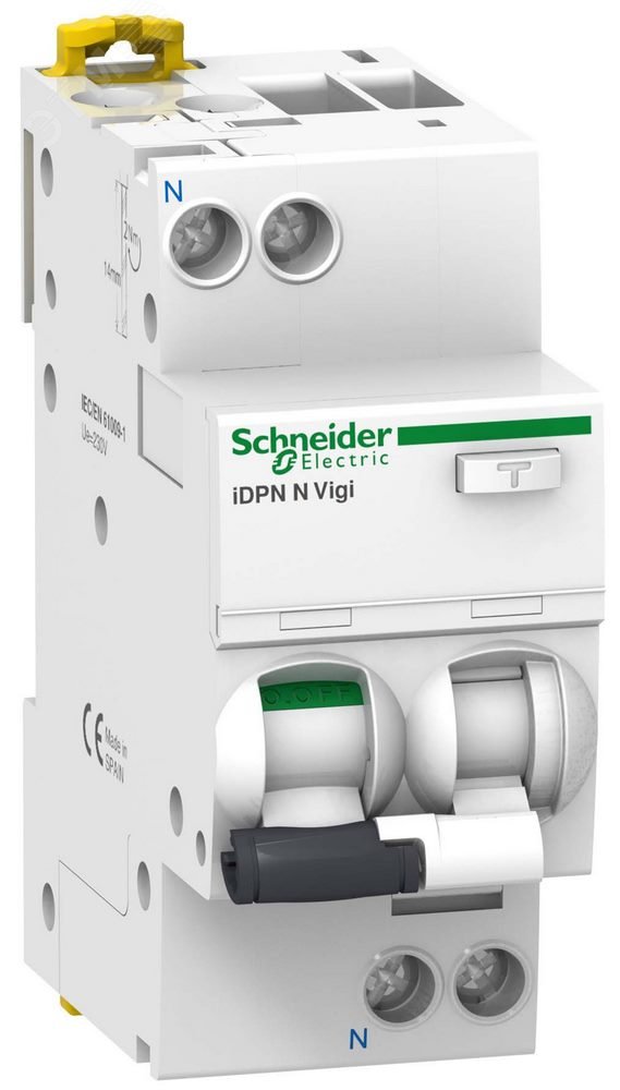 Выключатель автоматический дифференциальный iDPN NVIGI 6KA 16A C 30MA A A9D32616 Schneider Electric - превью 5