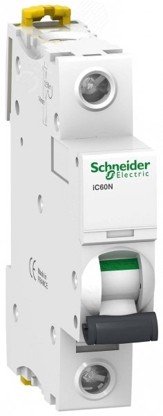 Выключатель автоматический однополюсный 10А С iC60N 6кА A9F79110 Schneider Electric - превью 4