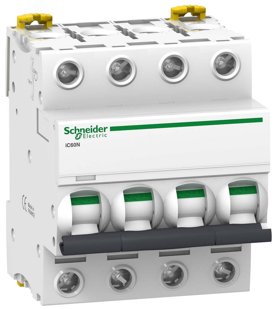 Выключатель автоматический четырехполюсный 6А С iC60N 6кА A9F79406 Schneider Electric - превью 4