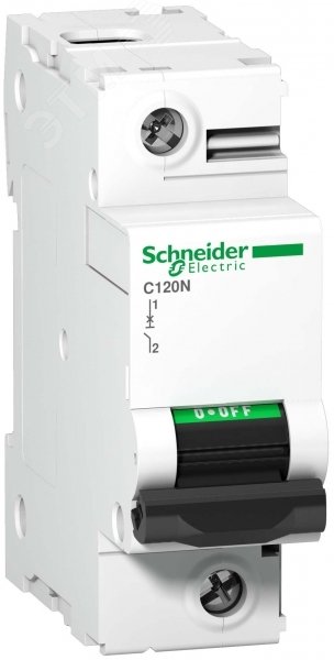 Выключатель автоматический однополюсный 100А С С120N A9N18358 Schneider Electric - превью 2