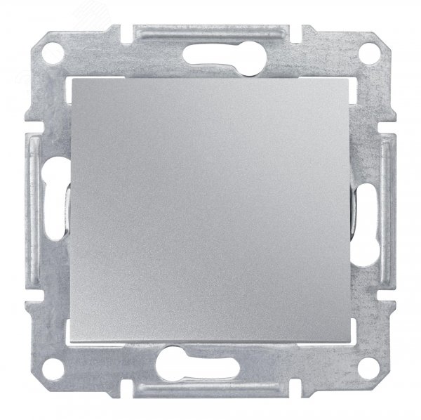Sedna Выключатель кнопочный одноклавишный в рамку алюминий SDN0700160 Schneider Electric - превью