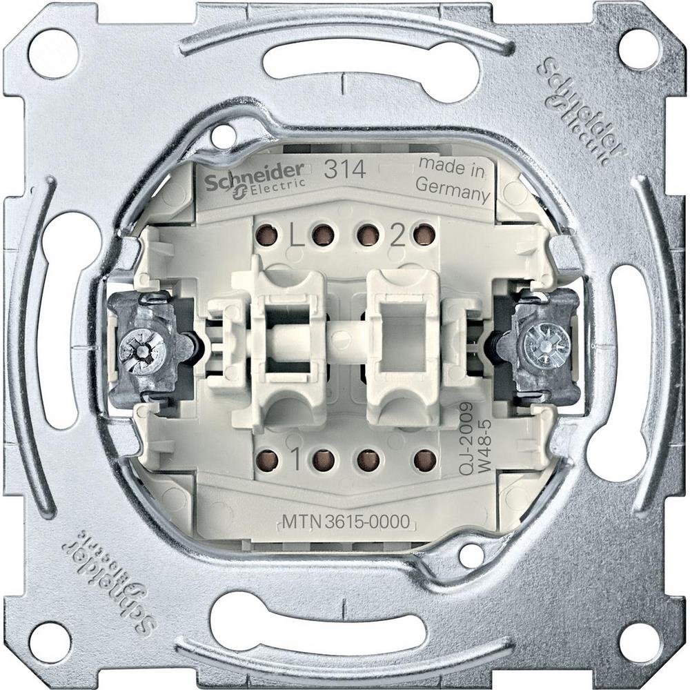 Механизм выключателя 1п для двух цепей MTN3615-0000 Schneider Electric - превью 3