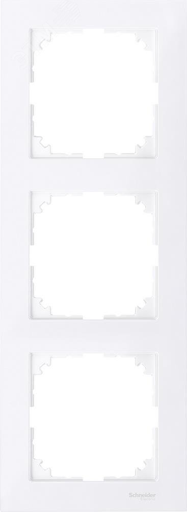 M-Pure Рамка 3 поста бриллиантовый белый MTN4030-3625 Schneider Electric - превью 6