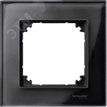 Рамка 1 пост стеклянная черный оникс MTN404103 Schneider Electric - превью 5