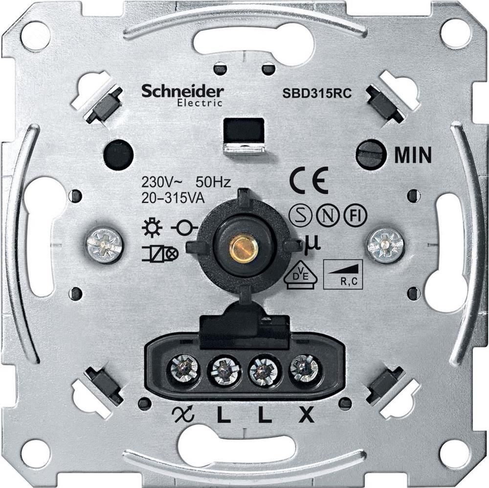 Механизм поворотного светорегулятора 315Вт MTN5136-0000 Schneider Electric - превью 4
