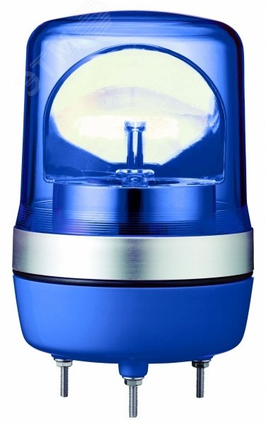 Лампа маячок вращающаяся синяя 24В AC/DC 106 мм XVR10B06 Schneider Electric - превью 2