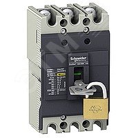 Блокировка рычага управления выключателя автоматического EZC100 EZALOCK Schneider Electric - превью 6