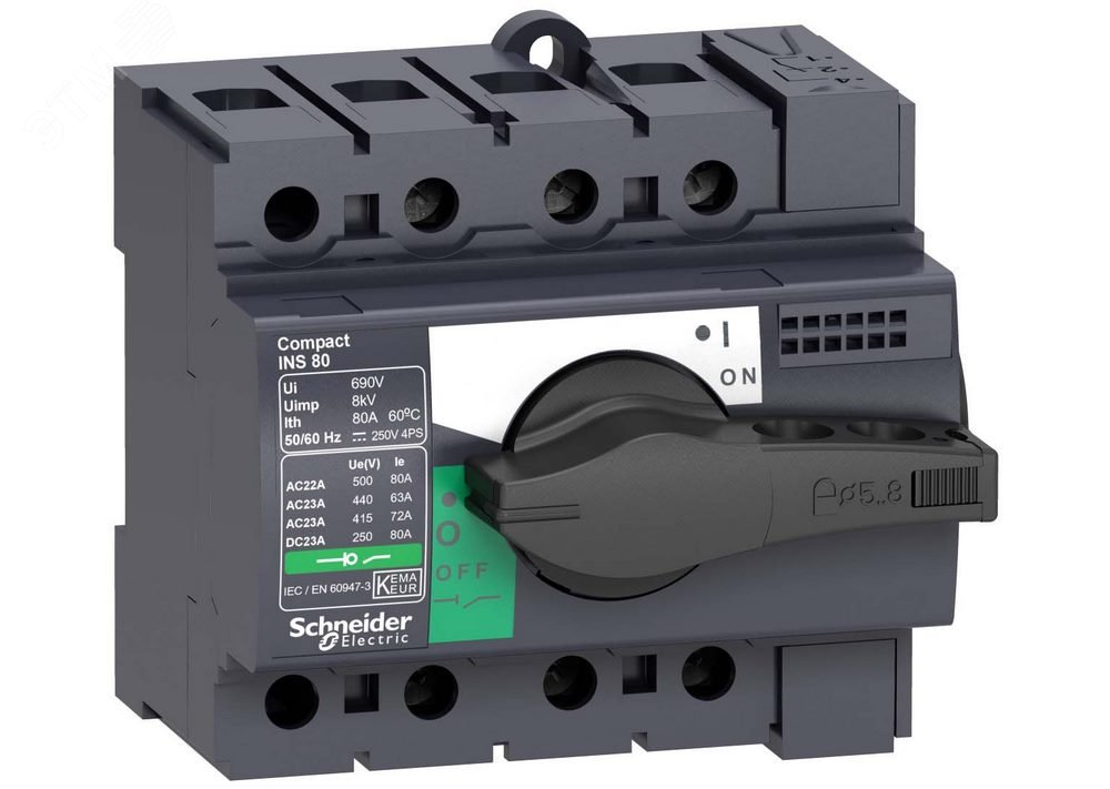 Выключатель-разъединитель INS80 3п 28904 Schneider Electric - превью 5
