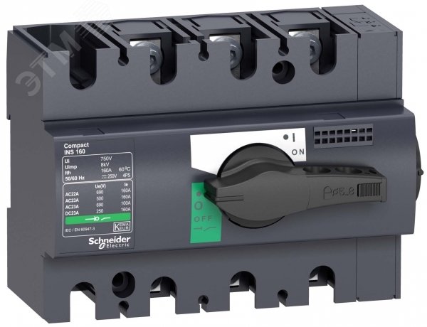 Выключатель-разъединитель INS125 3п 28910 Schneider Electric - превью 3