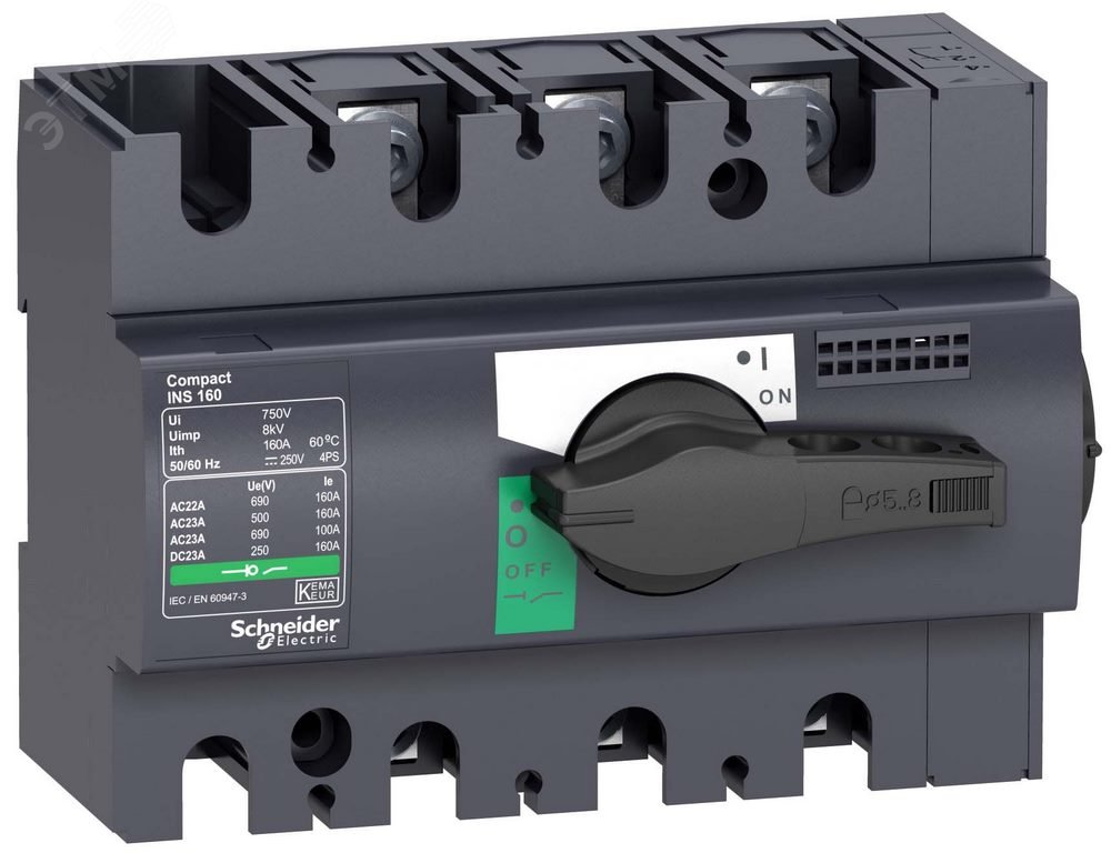 Выключатель-разъединитель INS160 3п 28912 Schneider Electric - превью 6