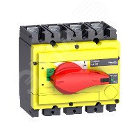 Выключатель-разъединитель INS250 4п красная рукоятка/желтая панель 31127 Schneider Electric - превью 8
