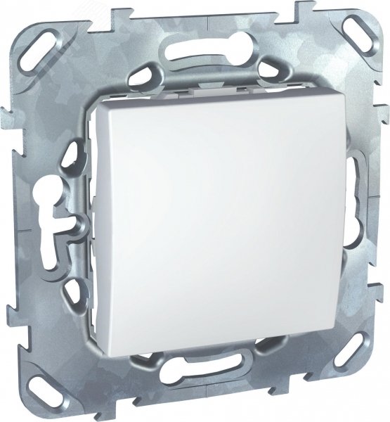 UNICA Выключатель кнопочный в рамку белый MGU5.206.18ZD Schneider Electric - превью 2