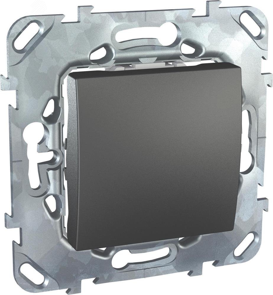 Выключатель одноклавишный, в рамку, графит MGU5.201.12ZD Schneider Electric - превью 4