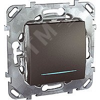 UNICAtop Переключатель одноклавишный перекрестный с индикацией графит MGU5.205.12NZD Schneider Electric - превью 8
