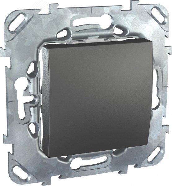 UNICAtop Переключатель одноклавишный коридорный в рамку черный MGU5.205.12ZD Schneider Electric - превью 4