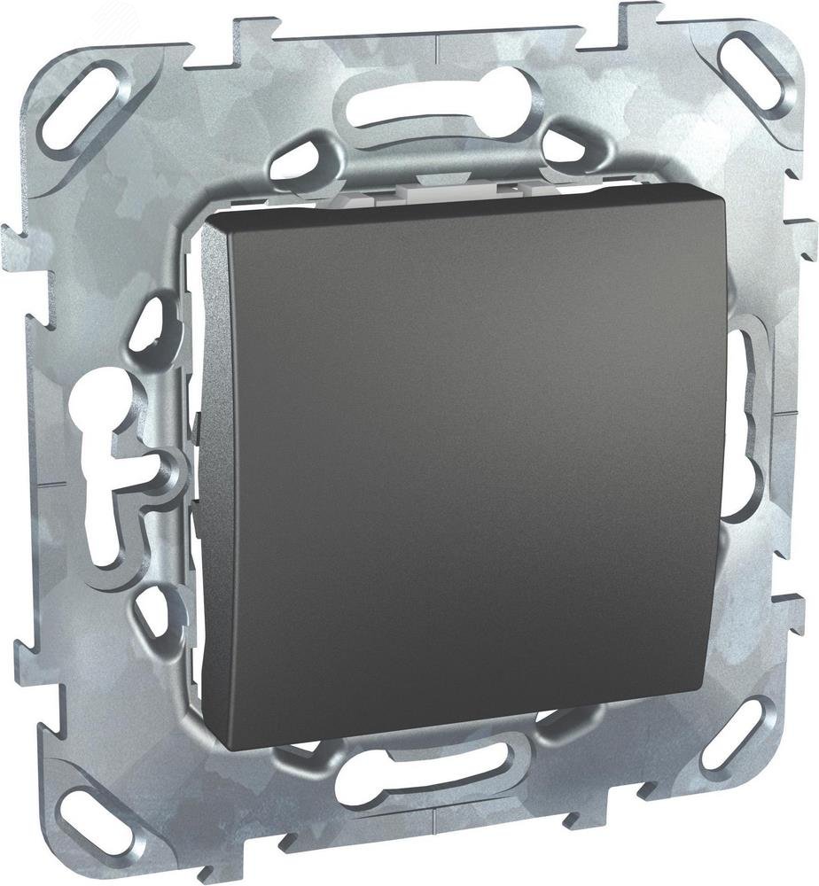 UNICAtop Переключатель одноклавишный коридорный в рамку черный MGU5.205.12ZD Schneider Electric - превью 6