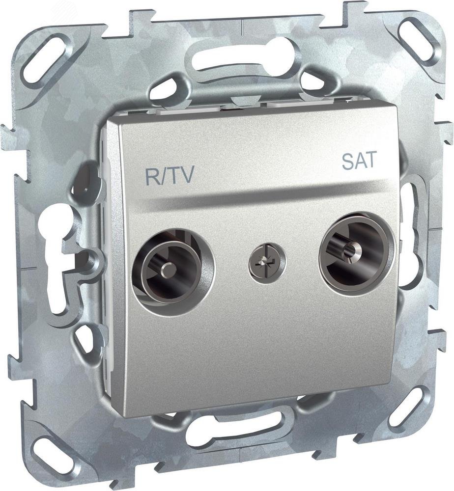 UNICA Розетка телевизионная R-TV/SAT в рамку MGU5.454.30ZD Schneider Electric - превью 5