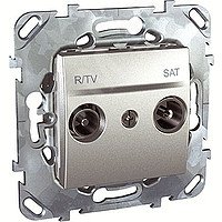 UNICA Розетка телевизионная R-TV/SAT в рамку MGU5.454.30ZD Schneider Electric - превью 6