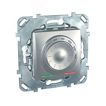UNICAtop Термостат для теплого пола 10А с датчиком алюминий MGU5.503.30ZD Schneider Electric - превью 4