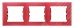 Sedna Рамка 3 поста горизонтальная красный SDN5800541 Schneider Electric - превью 6