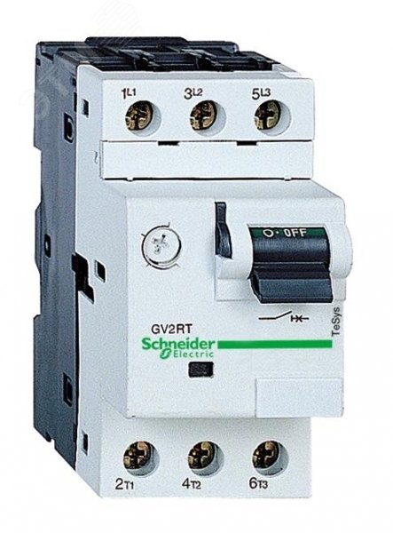 Выключатель автоматический 2.5-4А для защиты электродвигателей с комбинированным расцепителем GV2RT08 Schneider Electric - превью 2