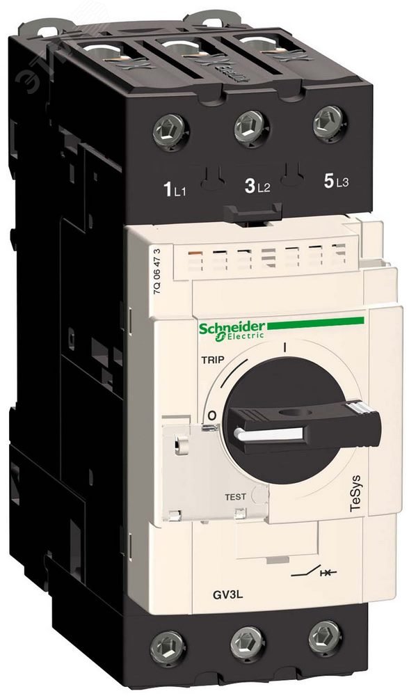 Выключатель автоматический для защиты электродвигателей 50А GV3 с магнитным расцепителем GV3L50 Schneider Electric - превью 5