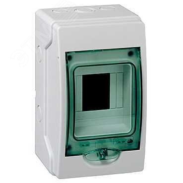 Щит распределительный навесной ЩРн-П-4 IP65 пластиковый прозрачная дверь белый Kaedra 13976 Schneider Electric - превью 5