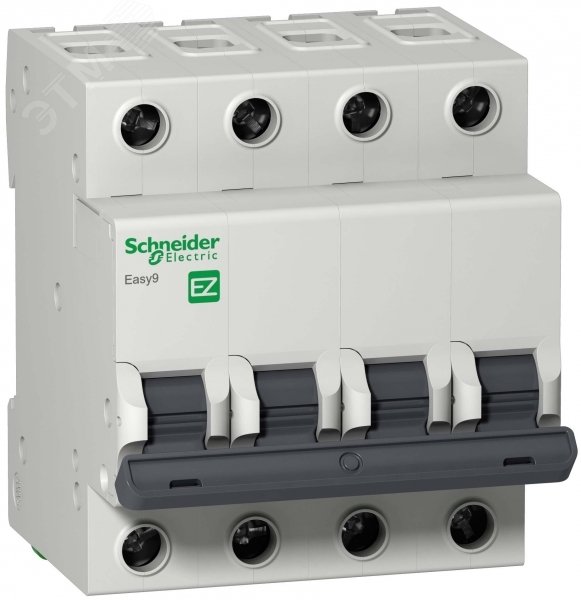 Выключатель автоматический четырехполюсный 10А C Easy9 4.5кА EZ9F34410 Schneider Electric - превью 2