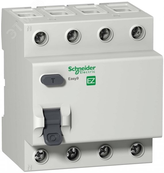 Выключатель дифференциального тока (УЗО) 4п 40А 30мА AC EASY 9 EZ9R34440 Schneider Electric - превью 3