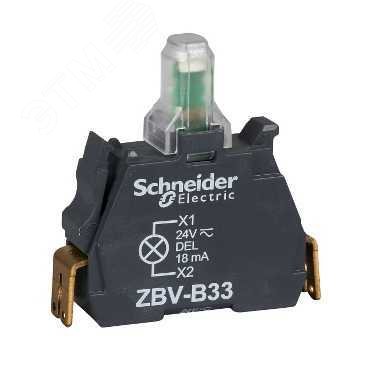 СВЕТОДИОДНЫЙ БЛОК ФАСТОН 24В ZBVB53 Schneider Electric - превью 5