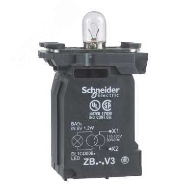 Корпус в сборе с лампой ~400В ZB5AV5 Schneider Electric - превью 5