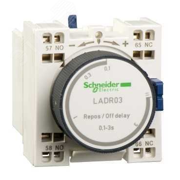 Блок контактный дополнительный с выдержкой времени 0.1…30С LADT23 Schneider Electric - превью 6